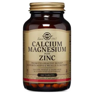 Solgar - Calcium Magnesium Plus Zinc -100 tablets