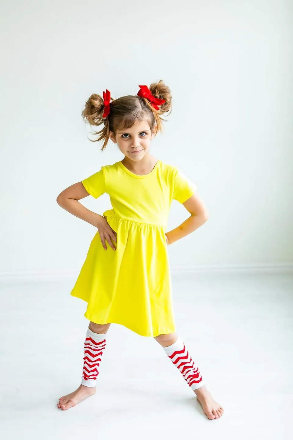 SOLID S/S POCKET TWIRL DRESS