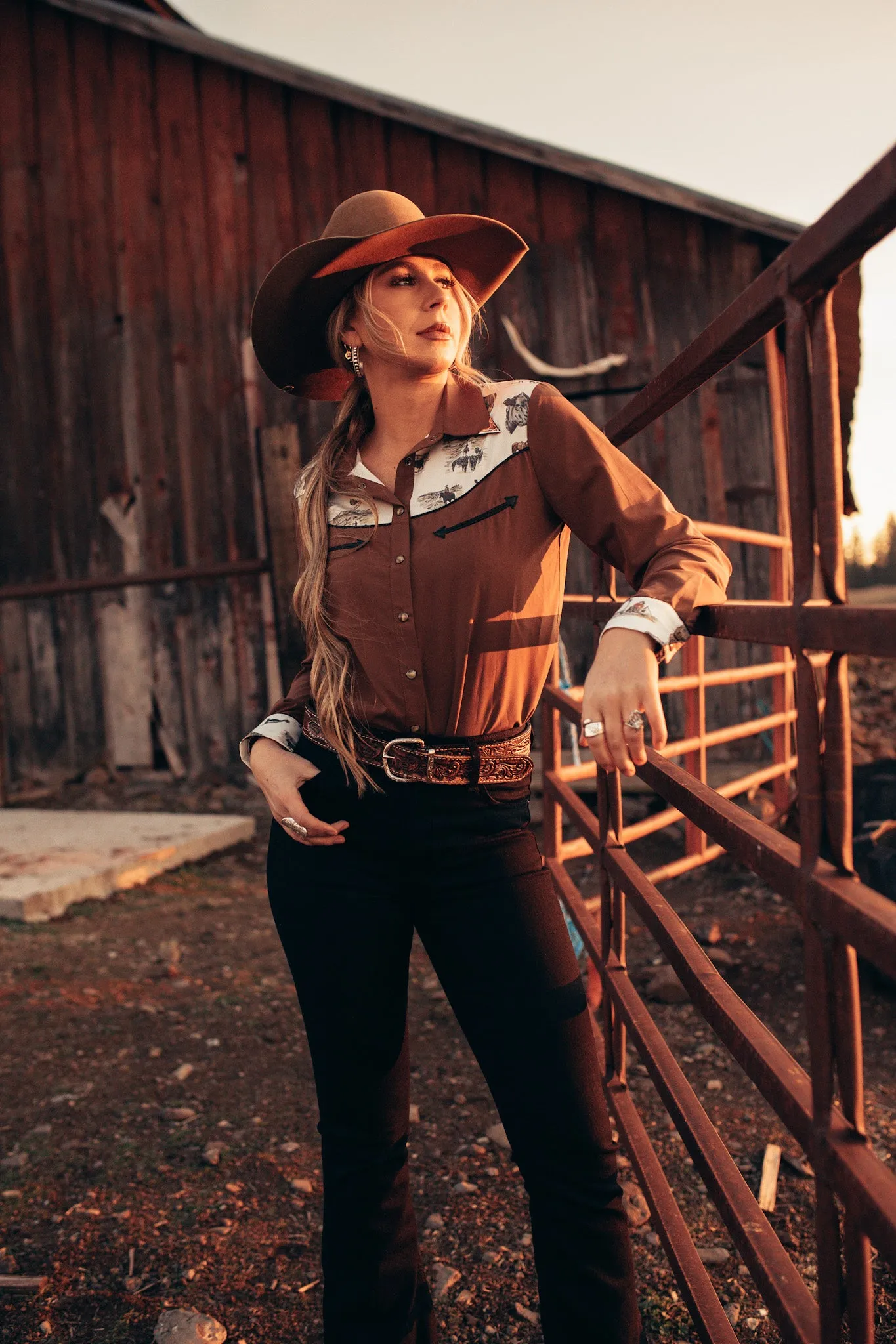 'Sorrel Creek' CC Exclusive Pearl Snap (XS - XXL)