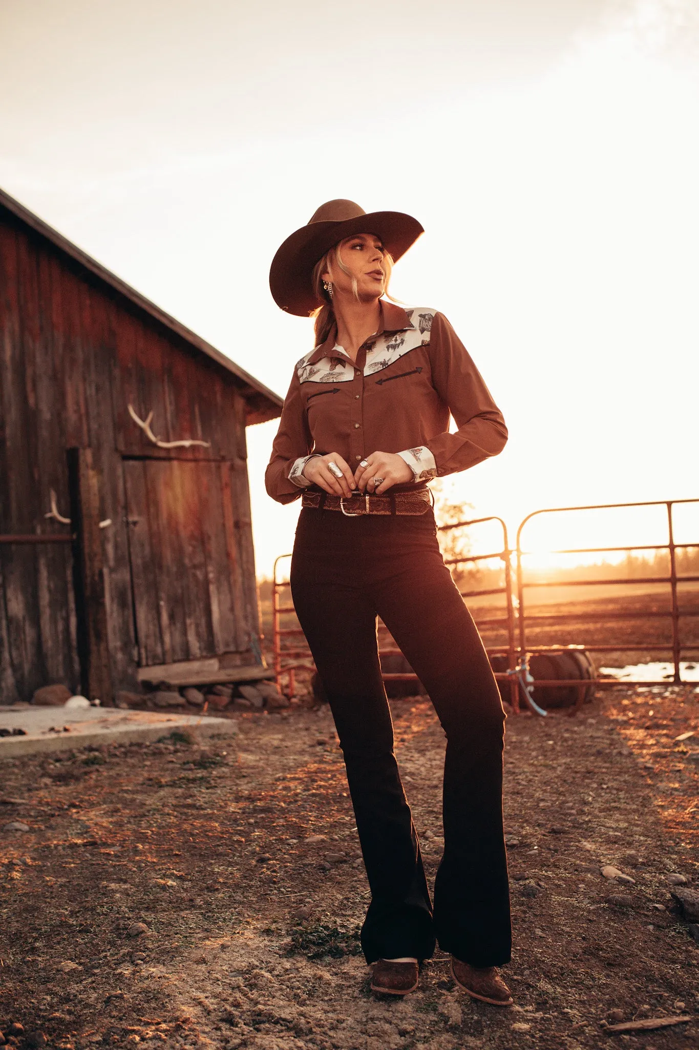 'Sorrel Creek' CC Exclusive Pearl Snap (XS - XXL)