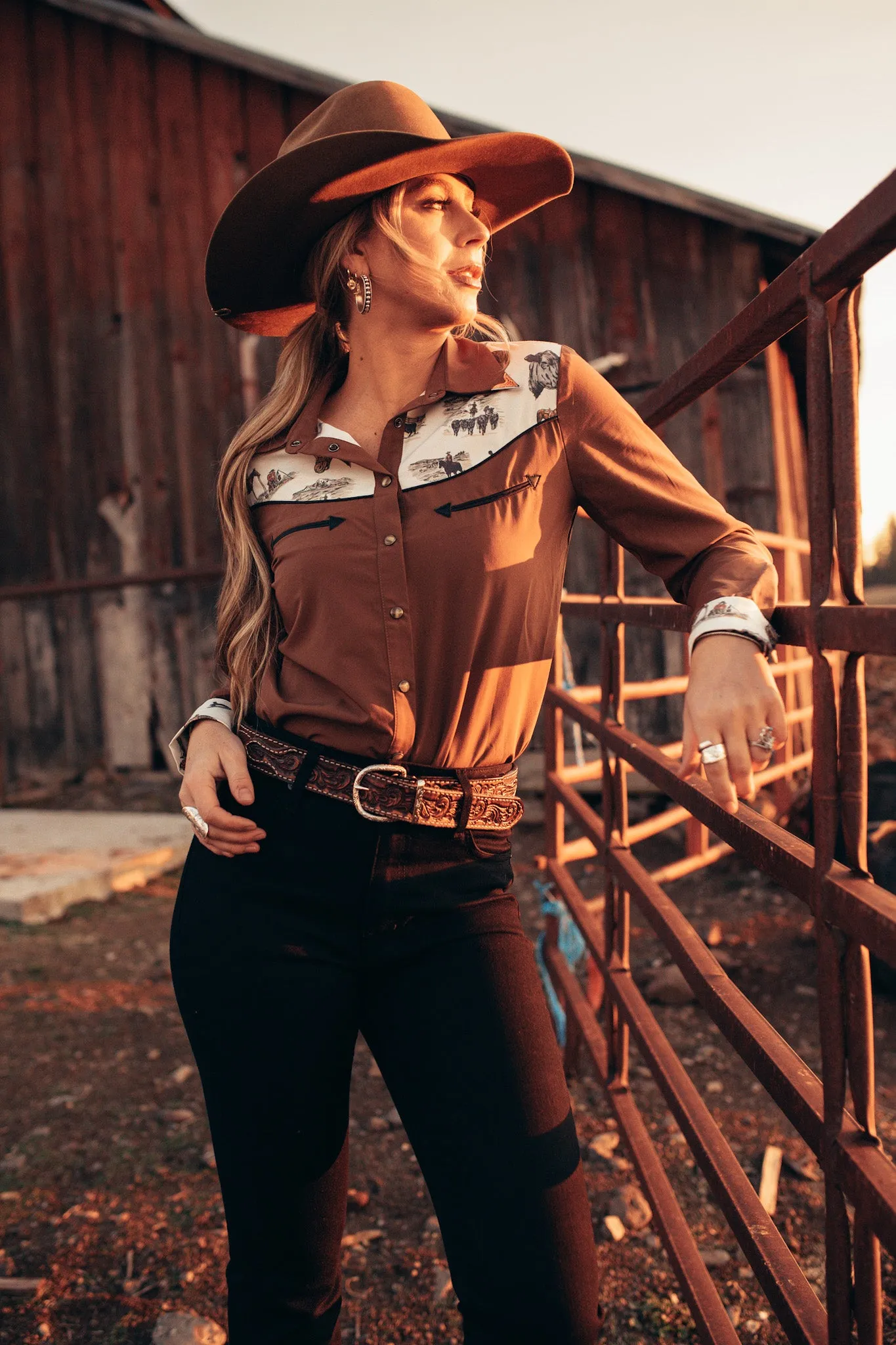 'Sorrel Creek' CC Exclusive Pearl Snap (XS - XXL)