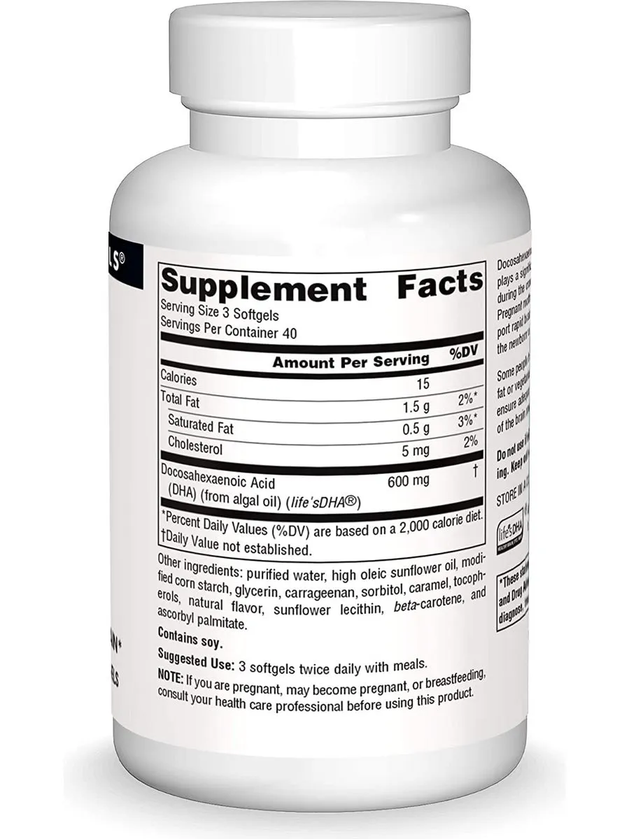 Source Naturals, DHA Neuromins® 200 mg, 120 vegetarian softgels