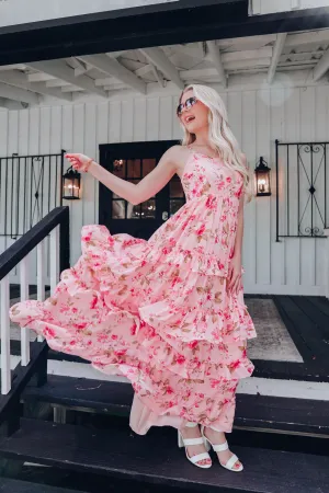 Southern Belle Tiered Floral Maxi Dress
