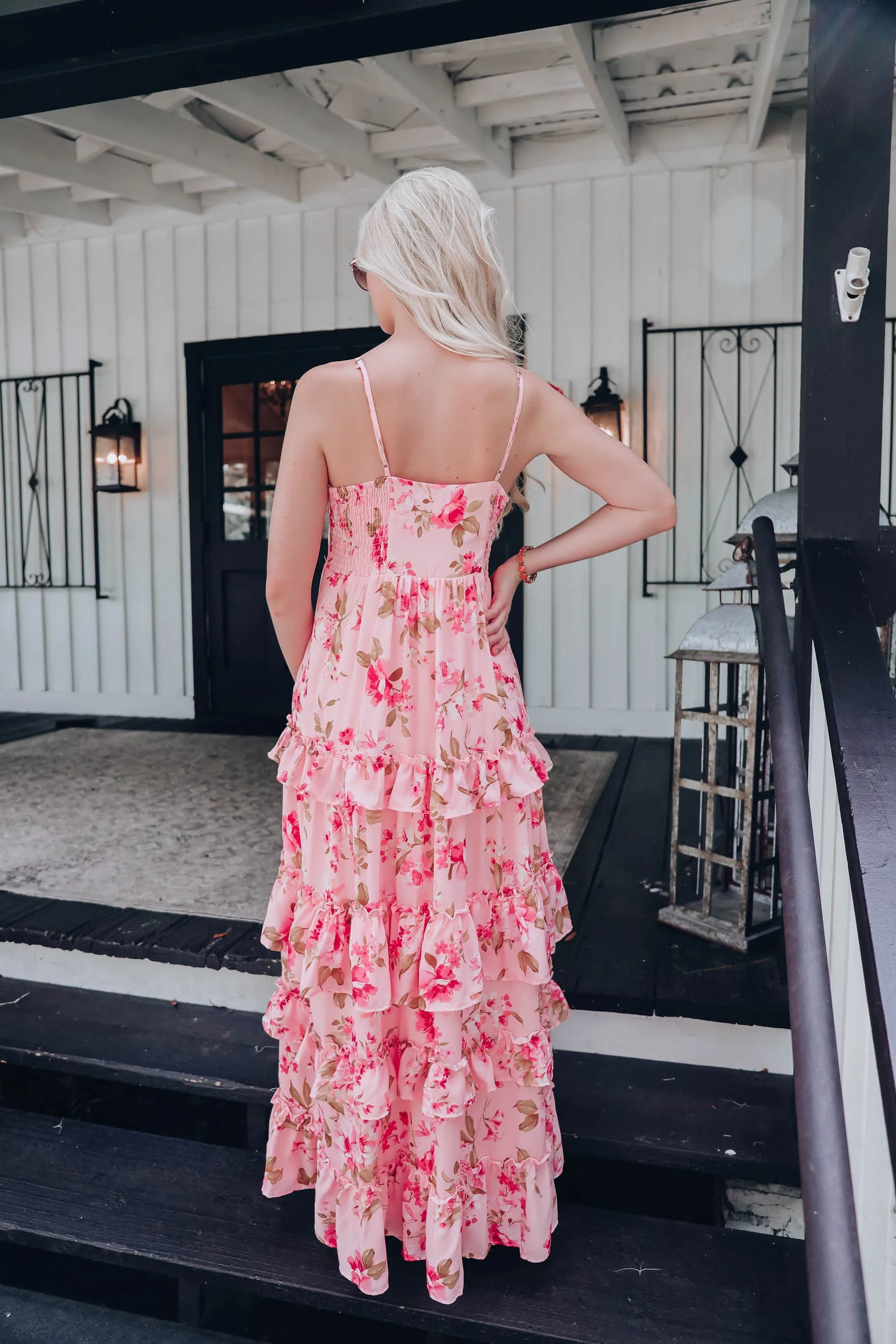 Southern Belle Tiered Floral Maxi Dress