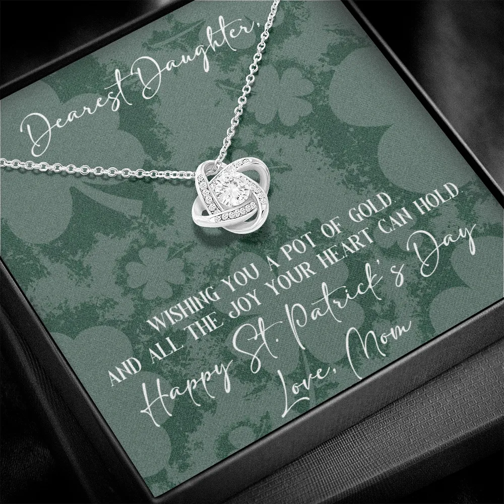 St. Patrick's Day Gift For Daughter From Mom-Lucky Necklace