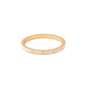 Stack Ring Dots - ivory (s7)