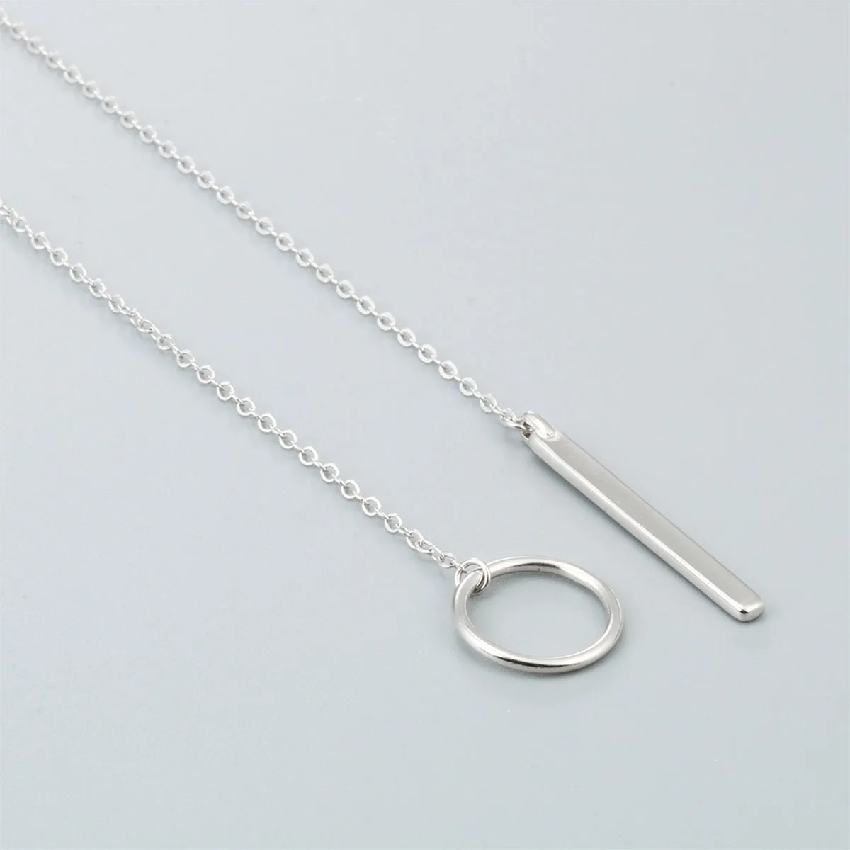 Sterling Silver Lariat Necklace