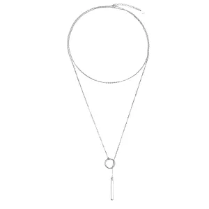 Sterling Silver Lariat Necklace