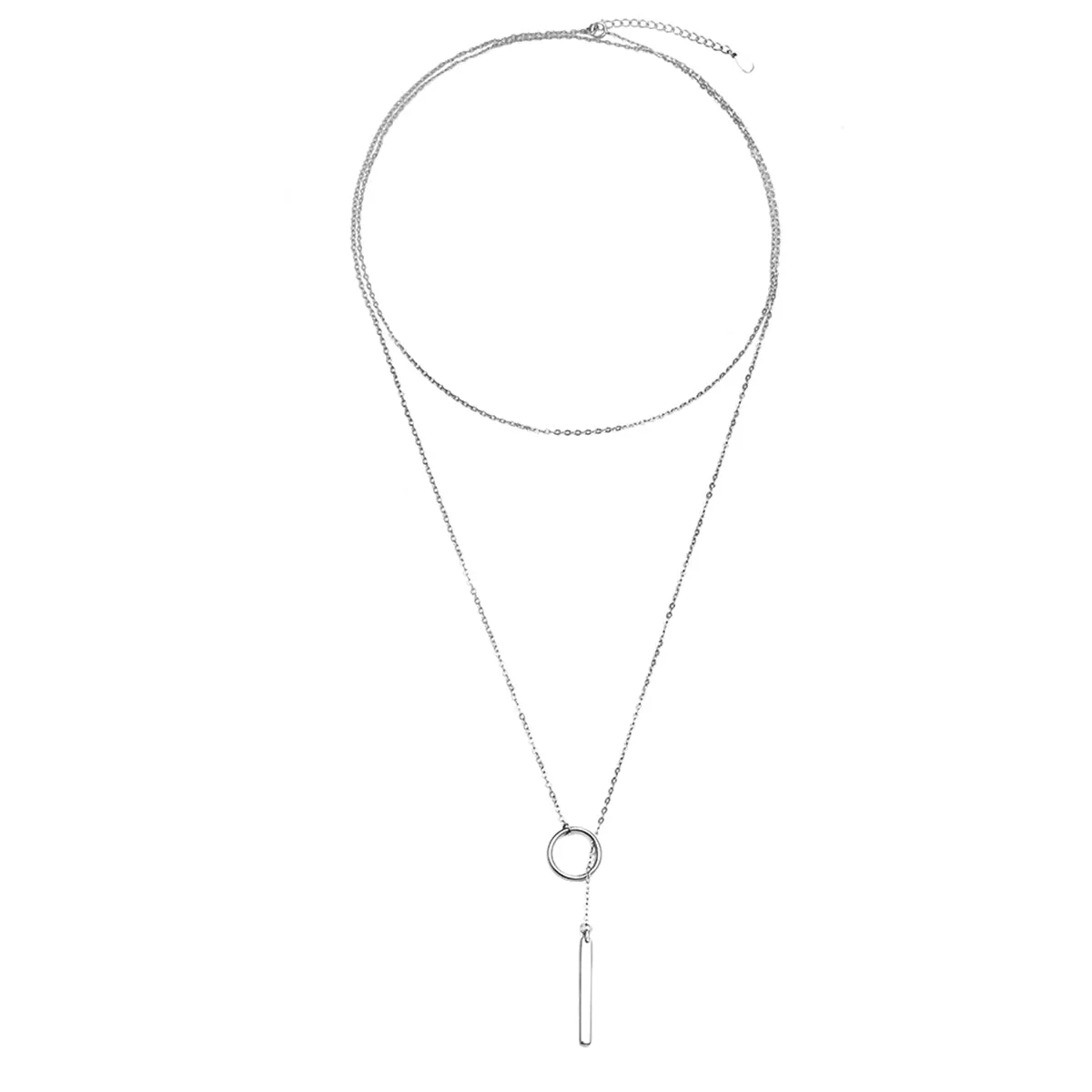 Sterling Silver Lariat Necklace