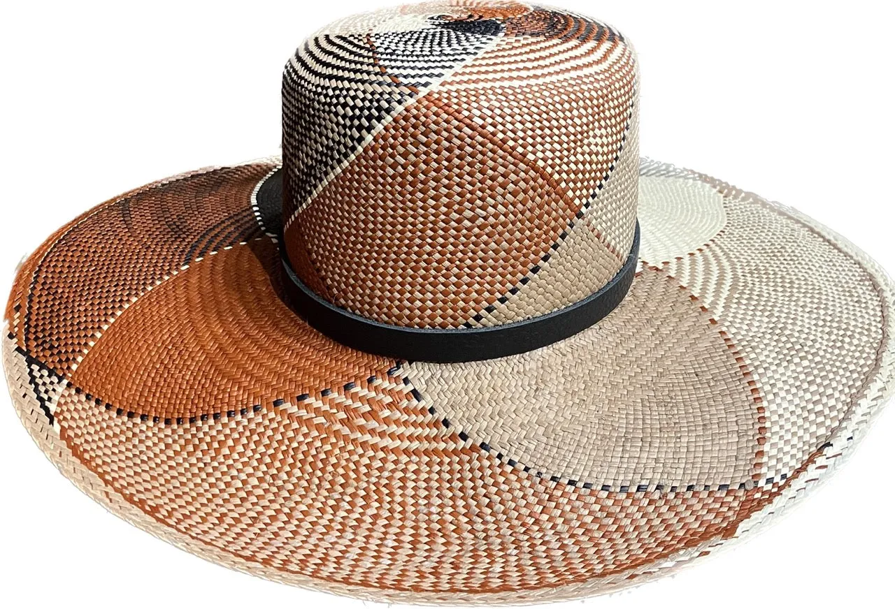 Straw Fedora Hat for Sale MultiColor Weave
