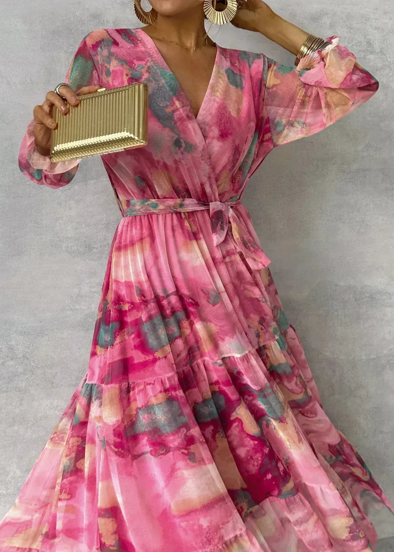 Summer Breeze™ | Women's Long Sleeve Summer Dress | Lightweight Fabric, Casual Fit & Trendy Design