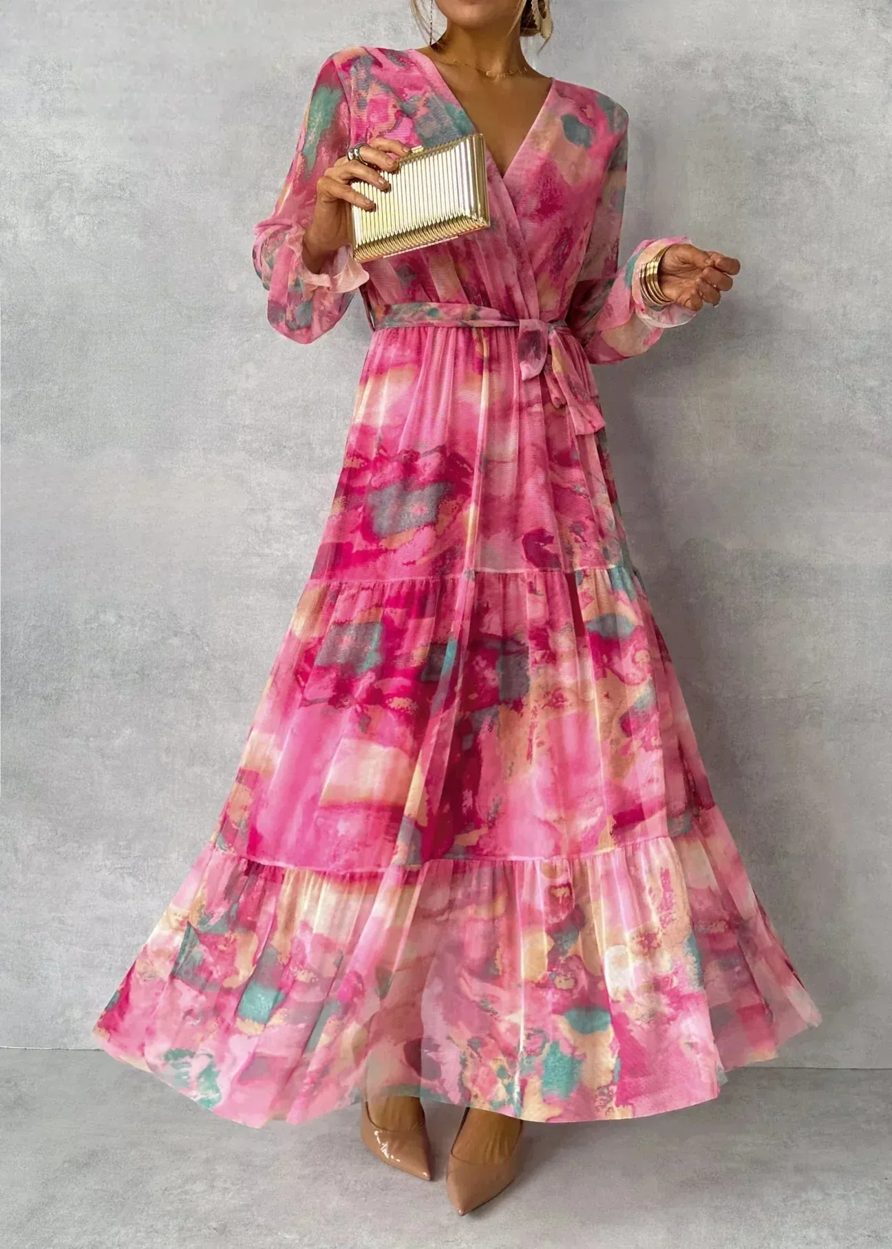 Summer Breeze™ | Women's Long Sleeve Summer Dress | Lightweight Fabric, Casual Fit & Trendy Design
