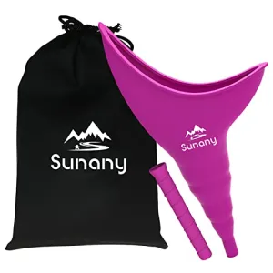 Sunany Reusable Female Urinal - Portable Women's Pee Funnel for Camping & Travel