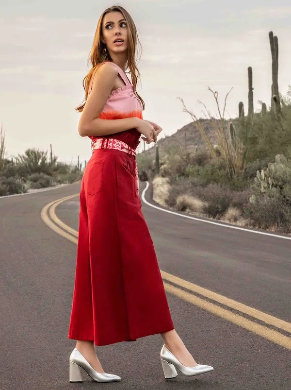 Sunset Pink Ombre Top