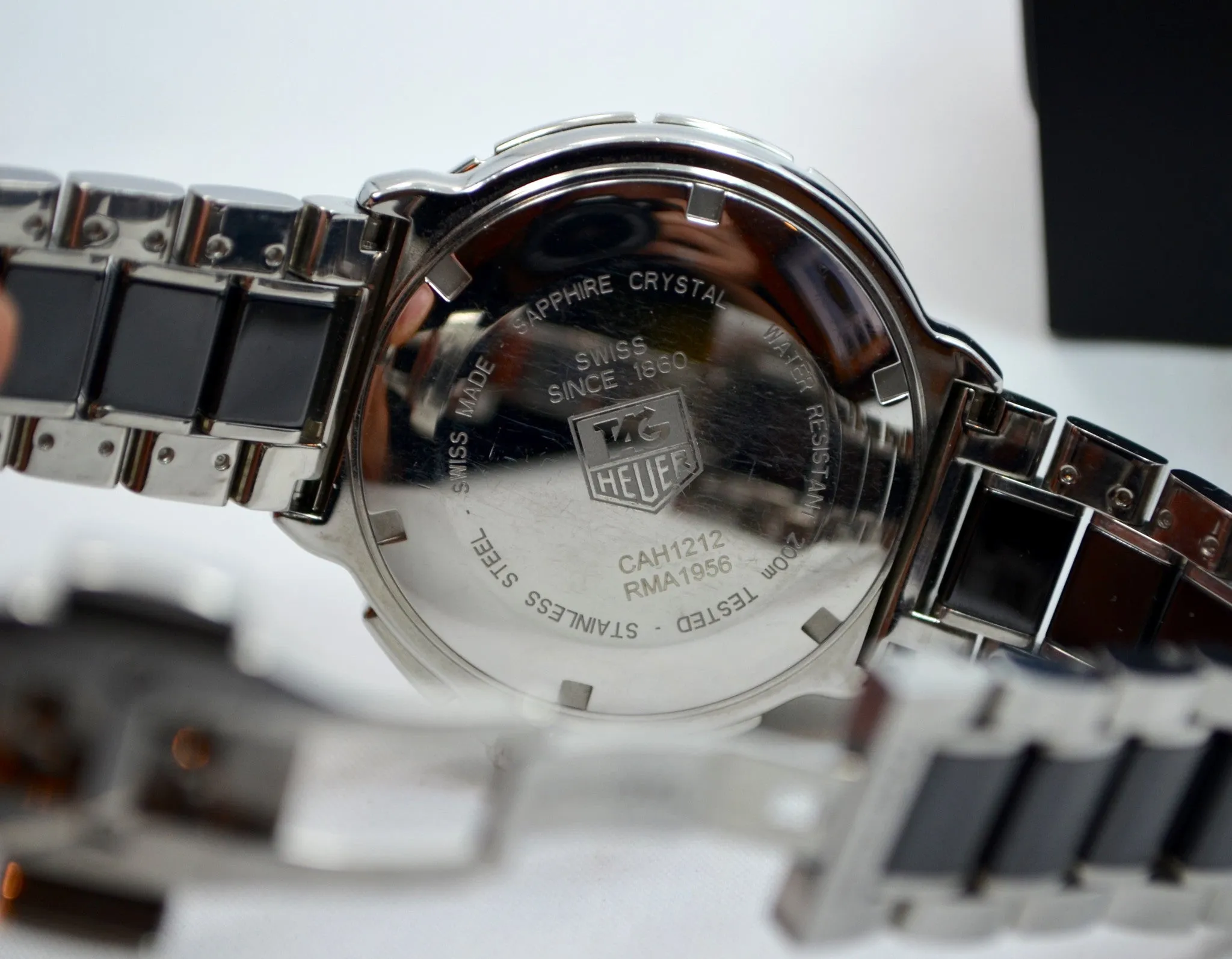 TAG Heuer Formula One CAH1212 Steel Ceramic Diamond Quartz Chronograph Wristwatch