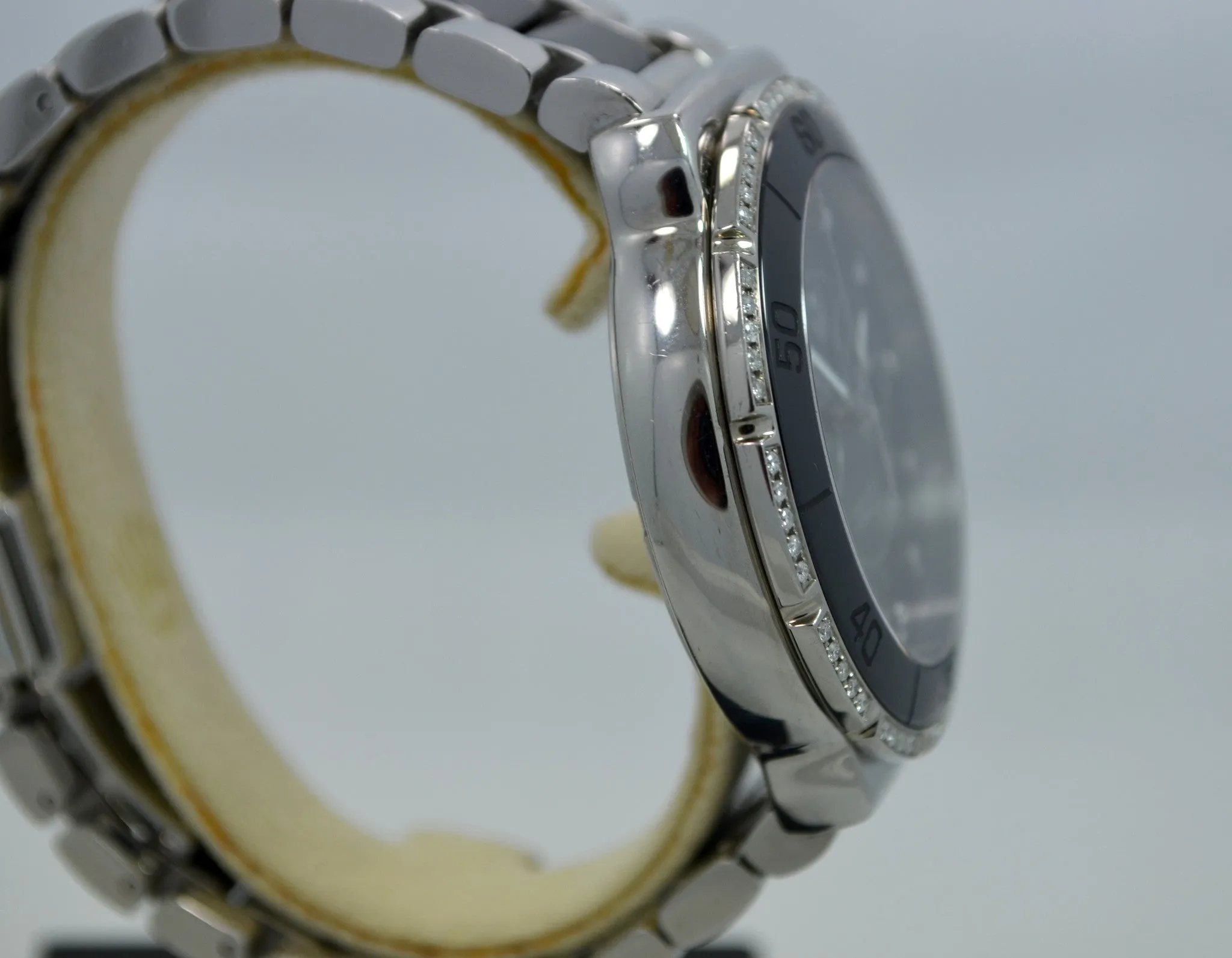 TAG Heuer Formula One CAH1212 Steel Ceramic Diamond Quartz Chronograph Wristwatch