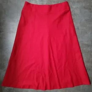 Talbots Full Length Wool Blend Red Skirt, Women's Size 12, NWT