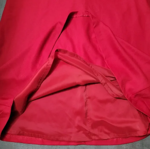 Talbots Full Length Wool Blend Red Skirt, Women's Size 12, NWT