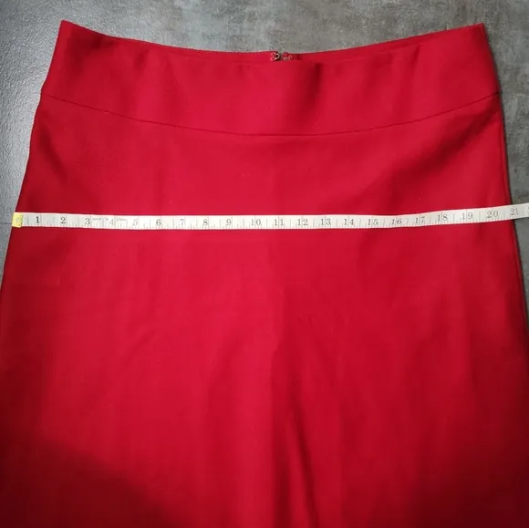 Talbots Full Length Wool Blend Red Skirt, Women's Size 12, NWT