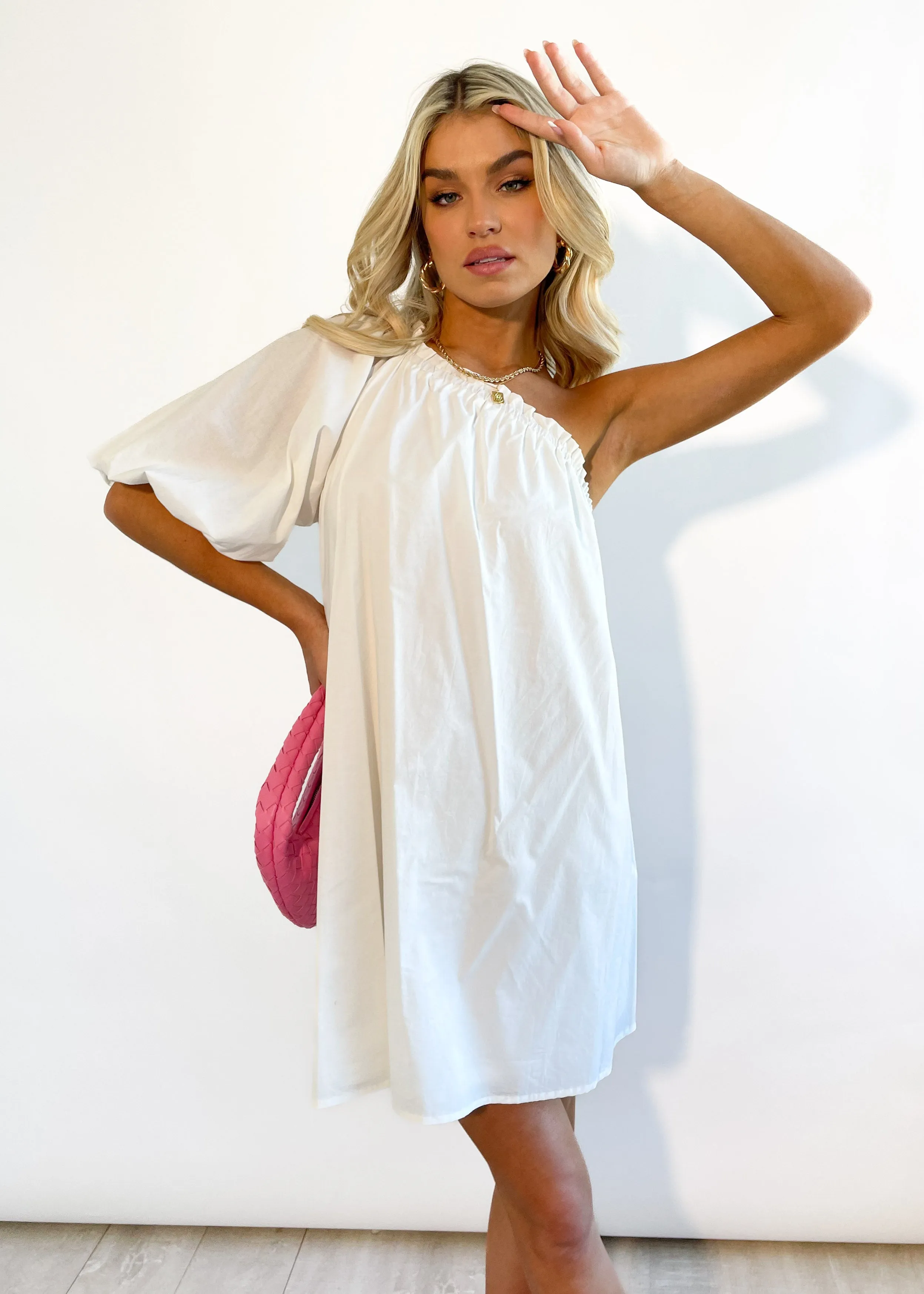 Taylor One Shoulder Dress - Off White