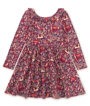 Tea Ruffle Collar Ballet Dress