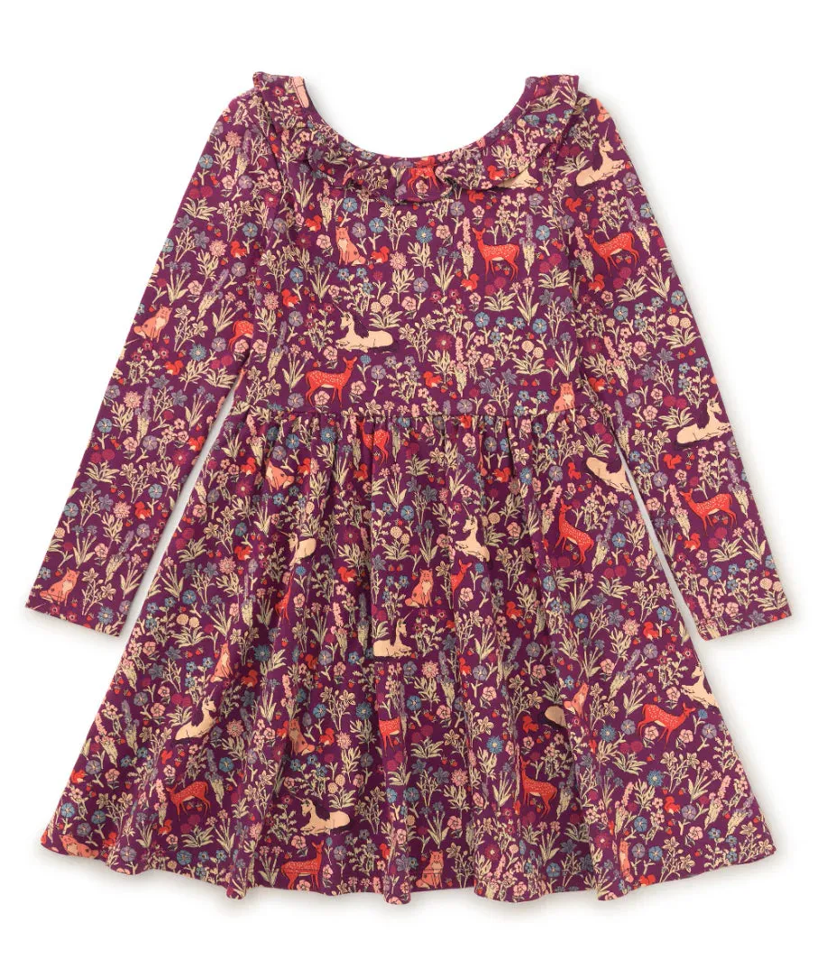 Tea Ruffle Collar Ballet Dress