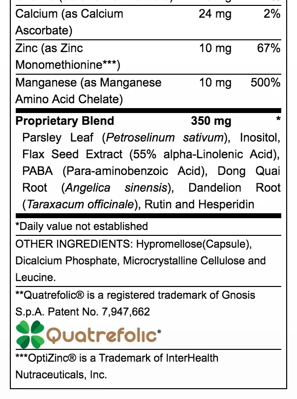 Teen Girls Daily Multivitamins, 60 vcap
