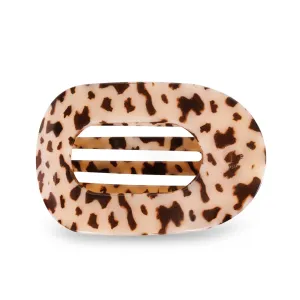 TELETIES | Large Flat Round Clip {Blonde Tortoise}