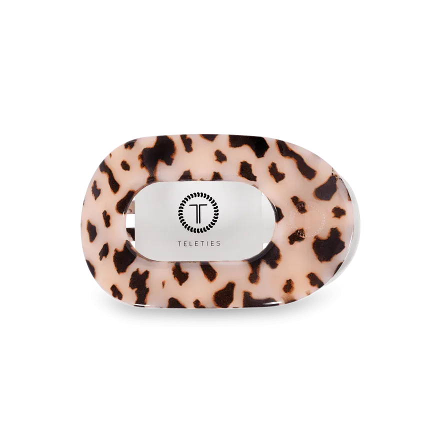 TELETIES | Medium Flat Round Hair Clip {Blonde Tortoise}