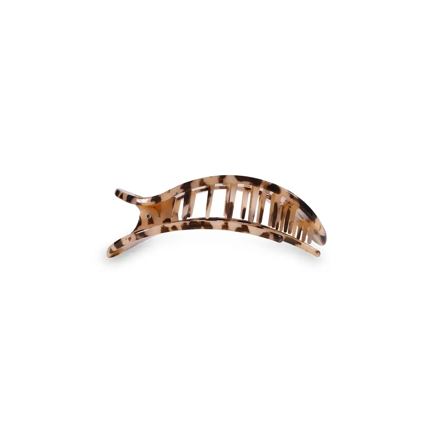 TELETIES | Small Flat Round Clip {Blonde Tortoise}