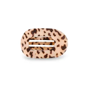 TELETIES | Small Flat Round Clip {Blonde Tortoise}