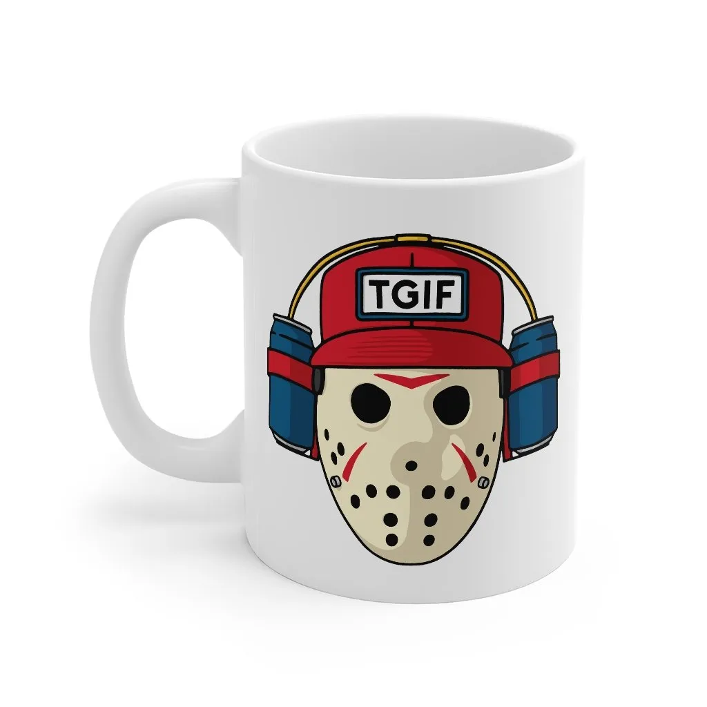 TGIF Jason Coffee Mug