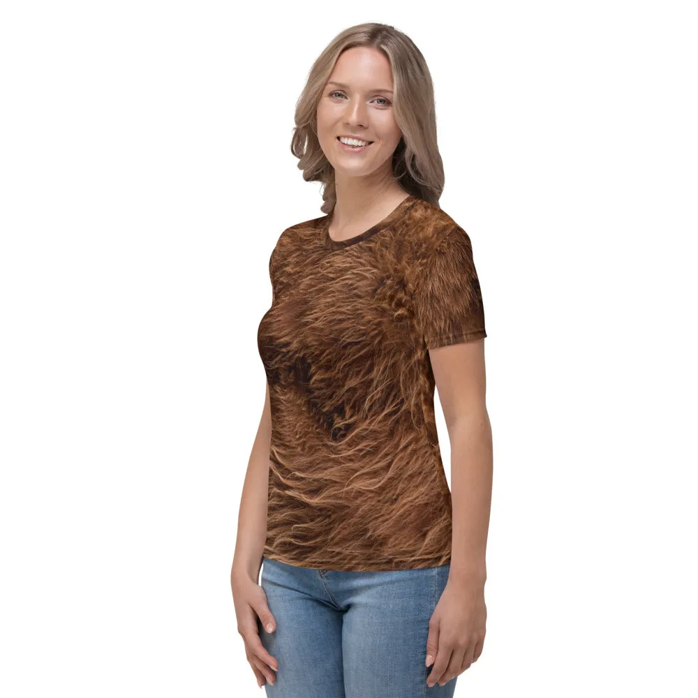 The All-In Women's Bigfoot T-Shirt (Dark Brown)