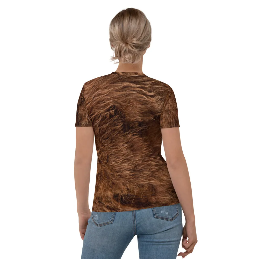 The All-In Women's Bigfoot T-Shirt (Dark Brown)