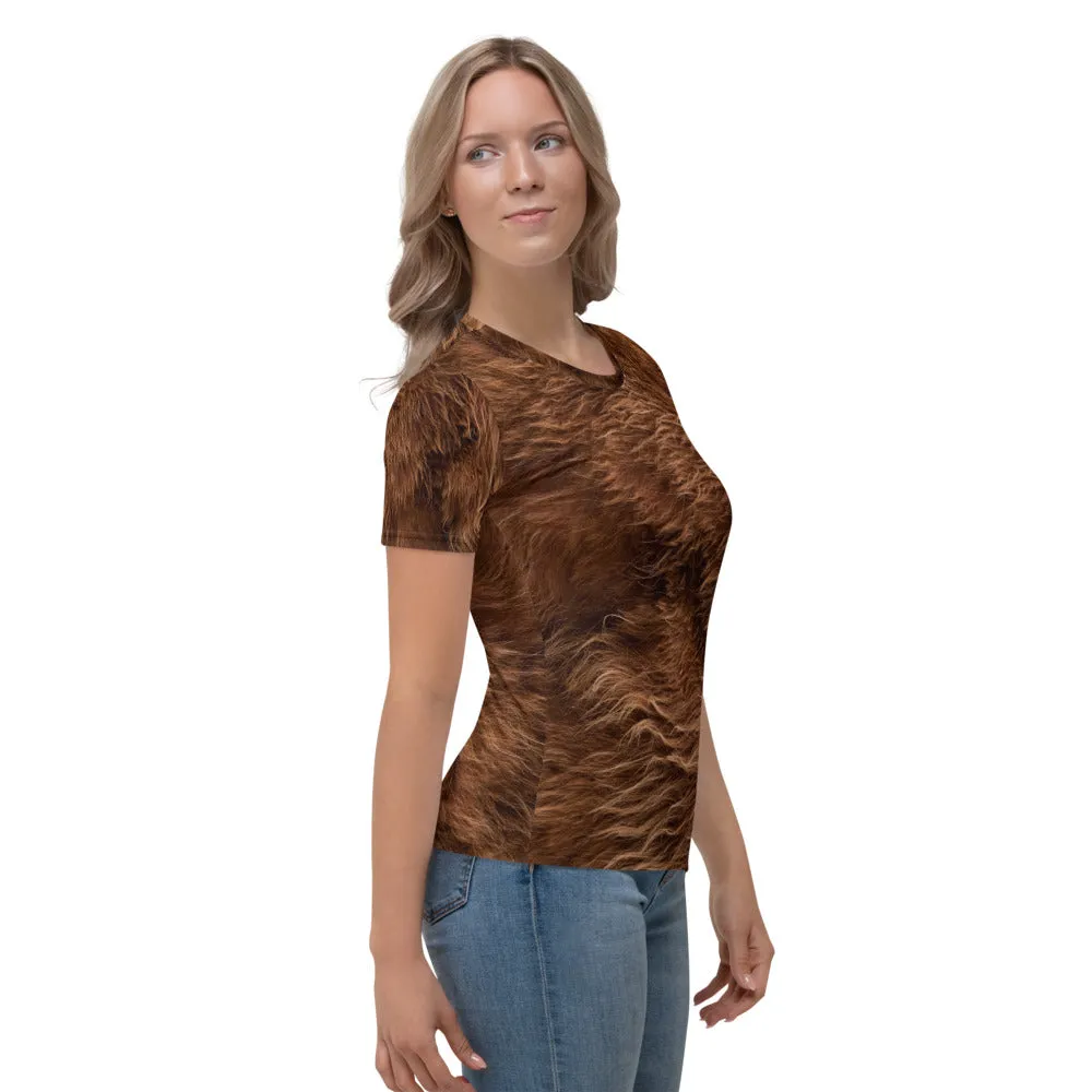 The All-In Women's Bigfoot T-Shirt (Dark Brown)