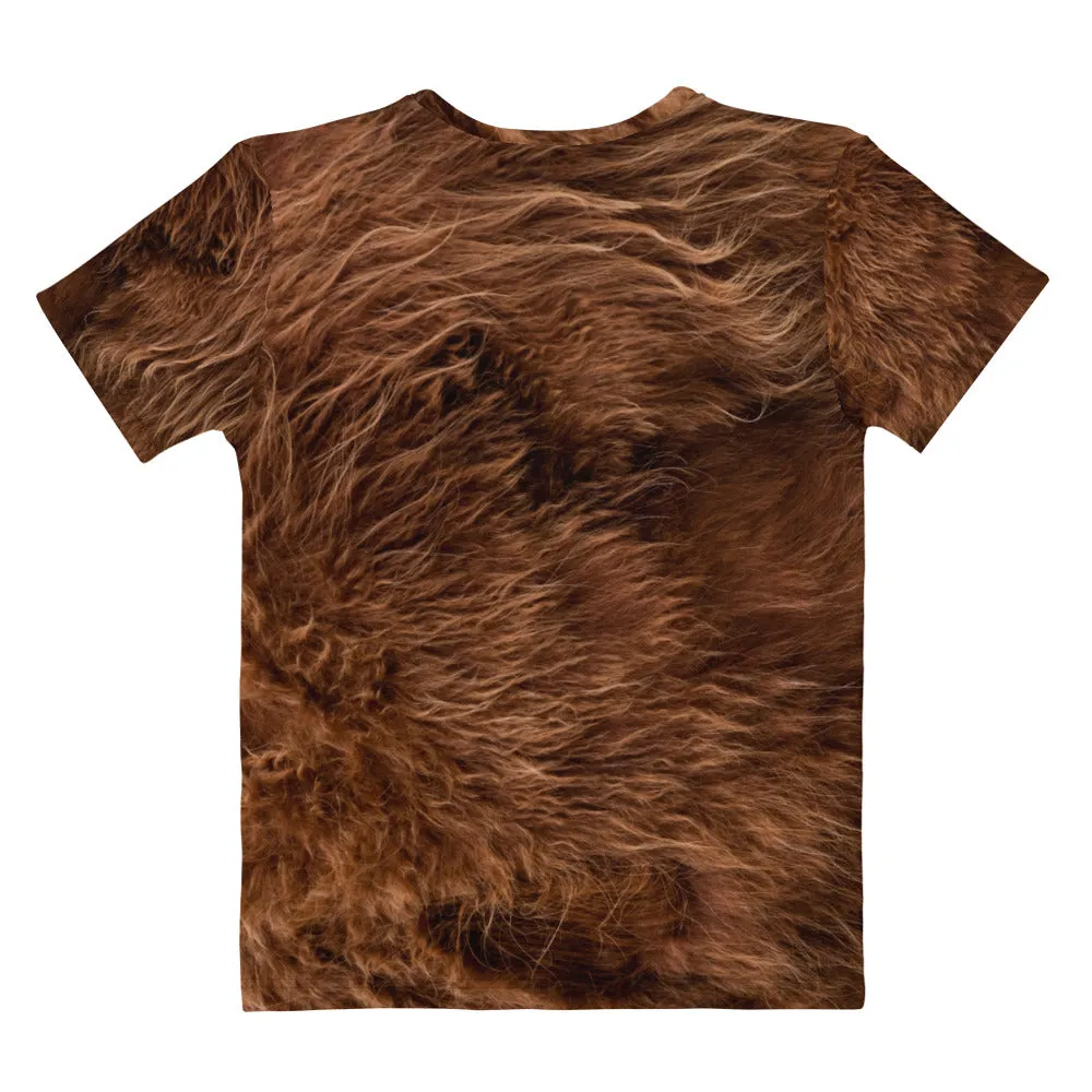 The All-In Women's Bigfoot T-Shirt (Dark Brown)