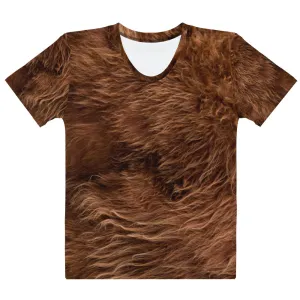 The All-In Women's Bigfoot T-Shirt (Dark Brown)