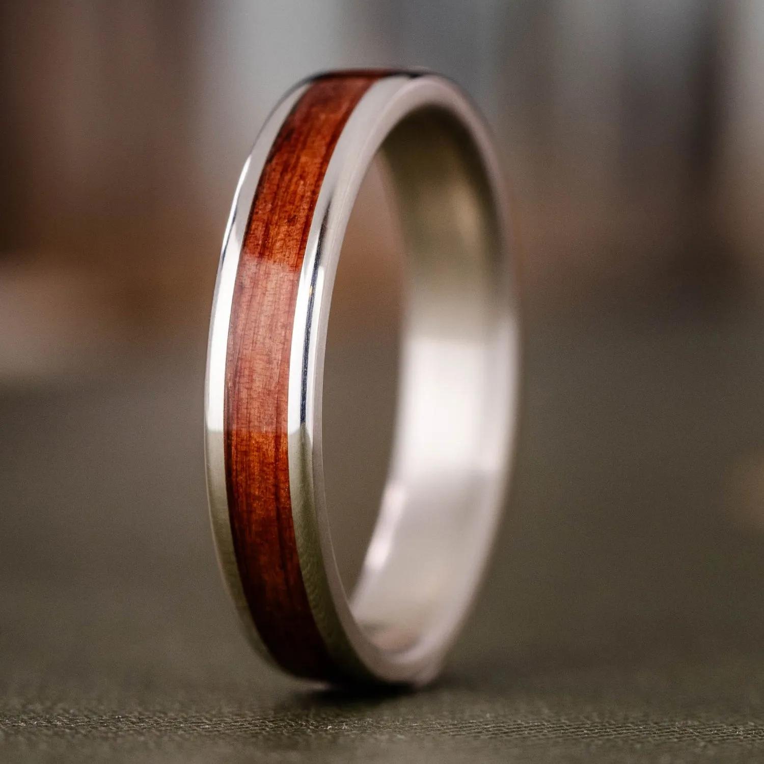 The Ancient One | Women's Sterling Silver Ring with Juniper Wood