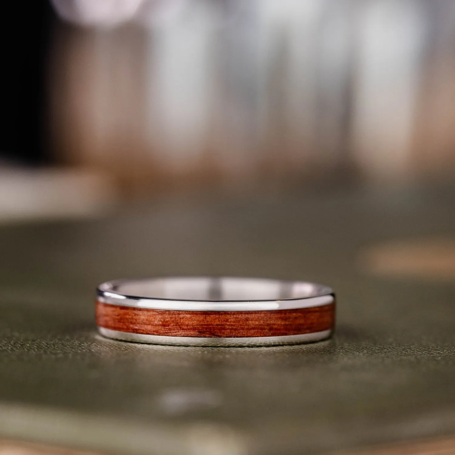 The Ancient One | Women's Sterling Silver Ring with Juniper Wood