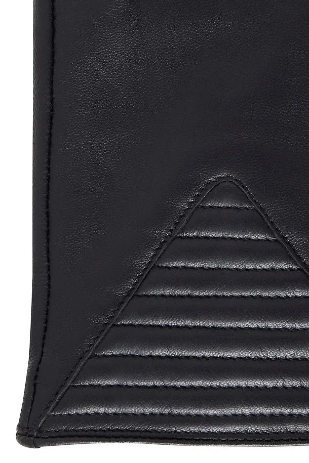 The Betsy Leather Gloves - Black