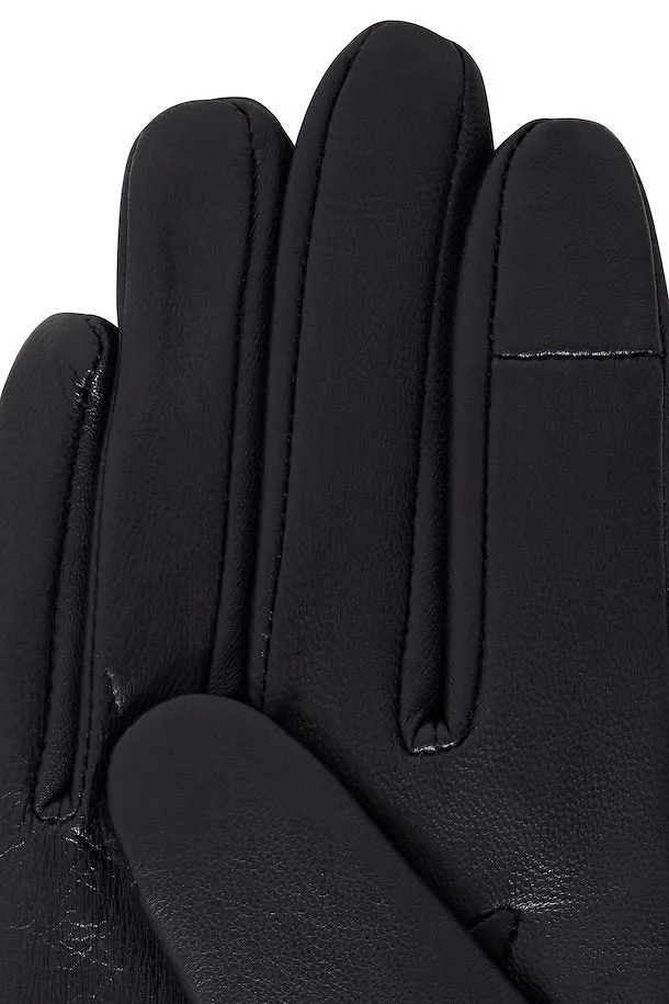 The Betsy Leather Gloves - Black