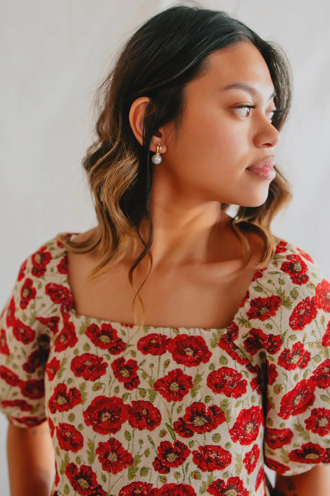 The Roberts Hoop Earring - Pearl