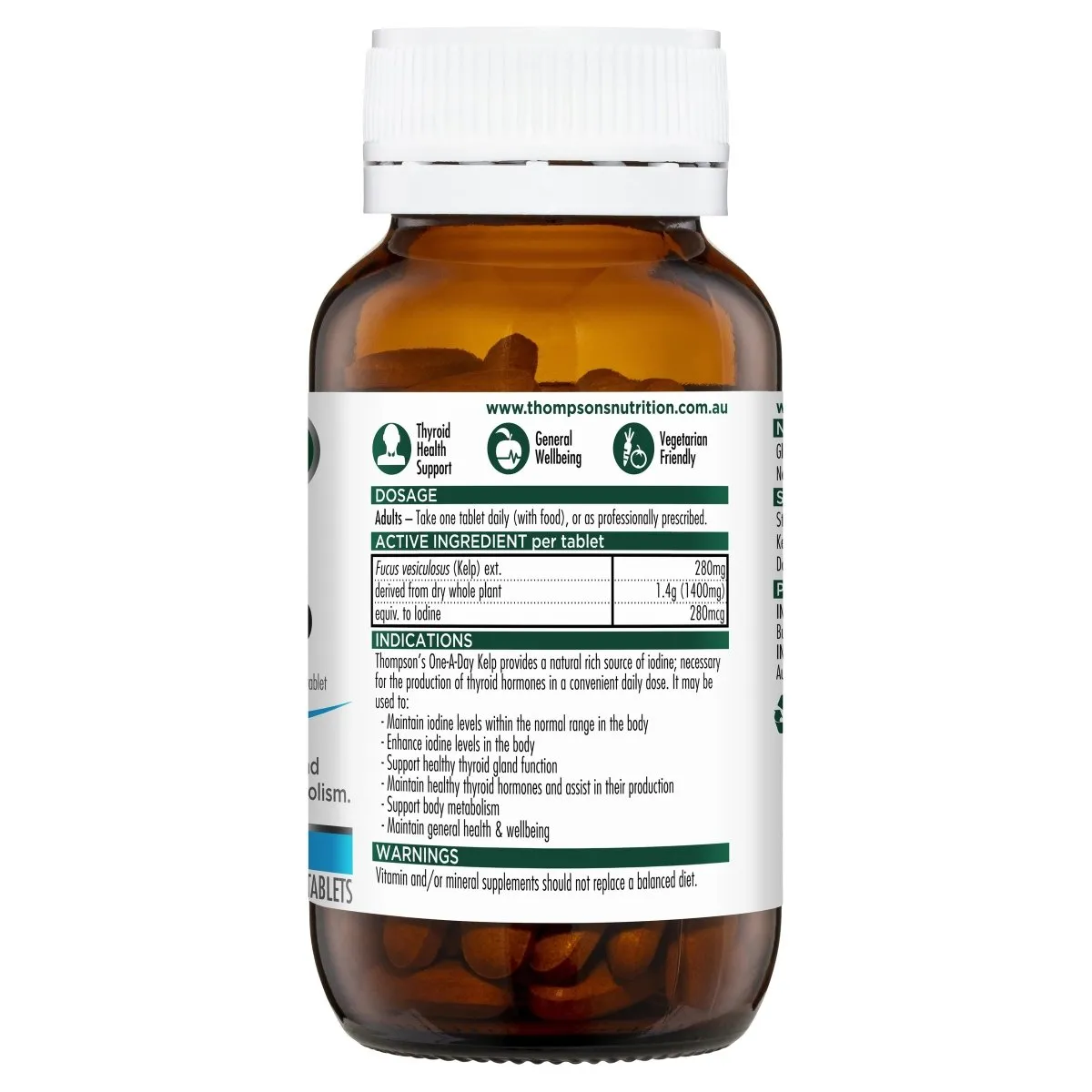 Thompson's One-A-Day Kelp 1400 120 Tablets