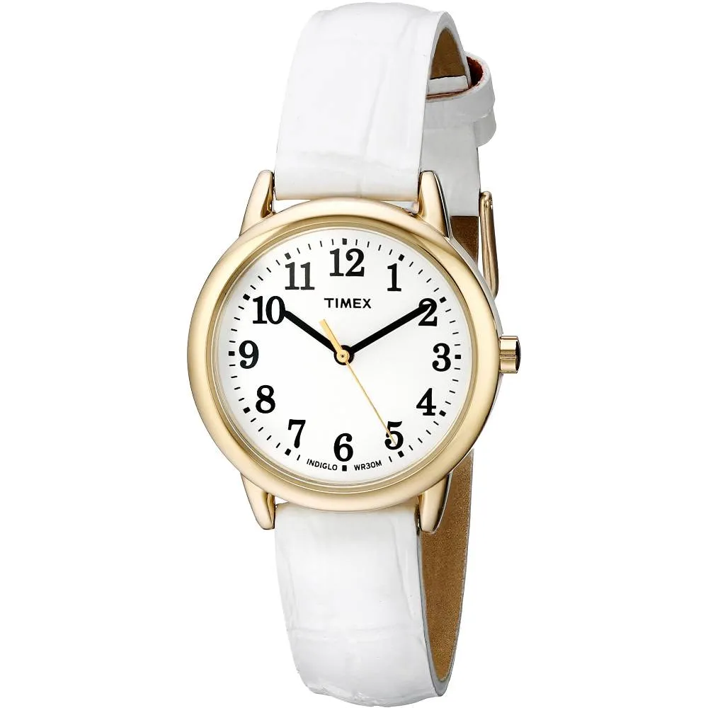 Timex Women's Easy Reader Leather Strap 30mm Watch