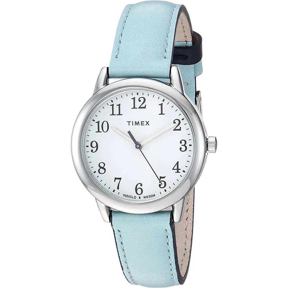 Timex Women's Easy Reader Leather Strap 30mm Watch