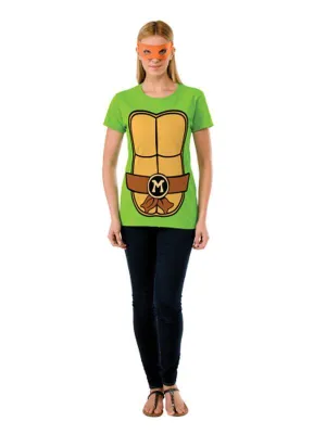 Tmnt Michelangelo Ladies Tee Size M