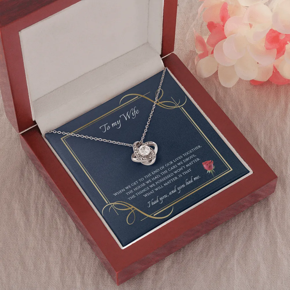To The End Love Knot Necklace