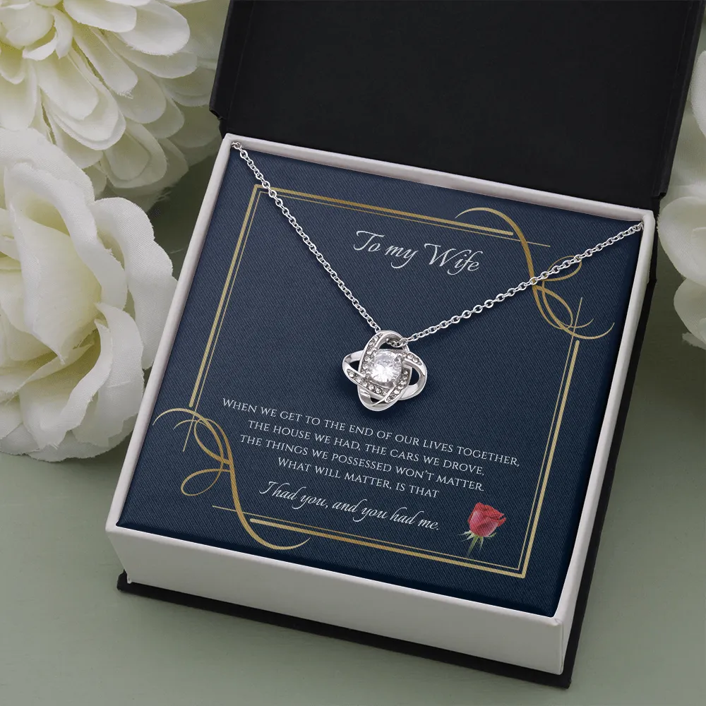 To The End Love Knot Necklace