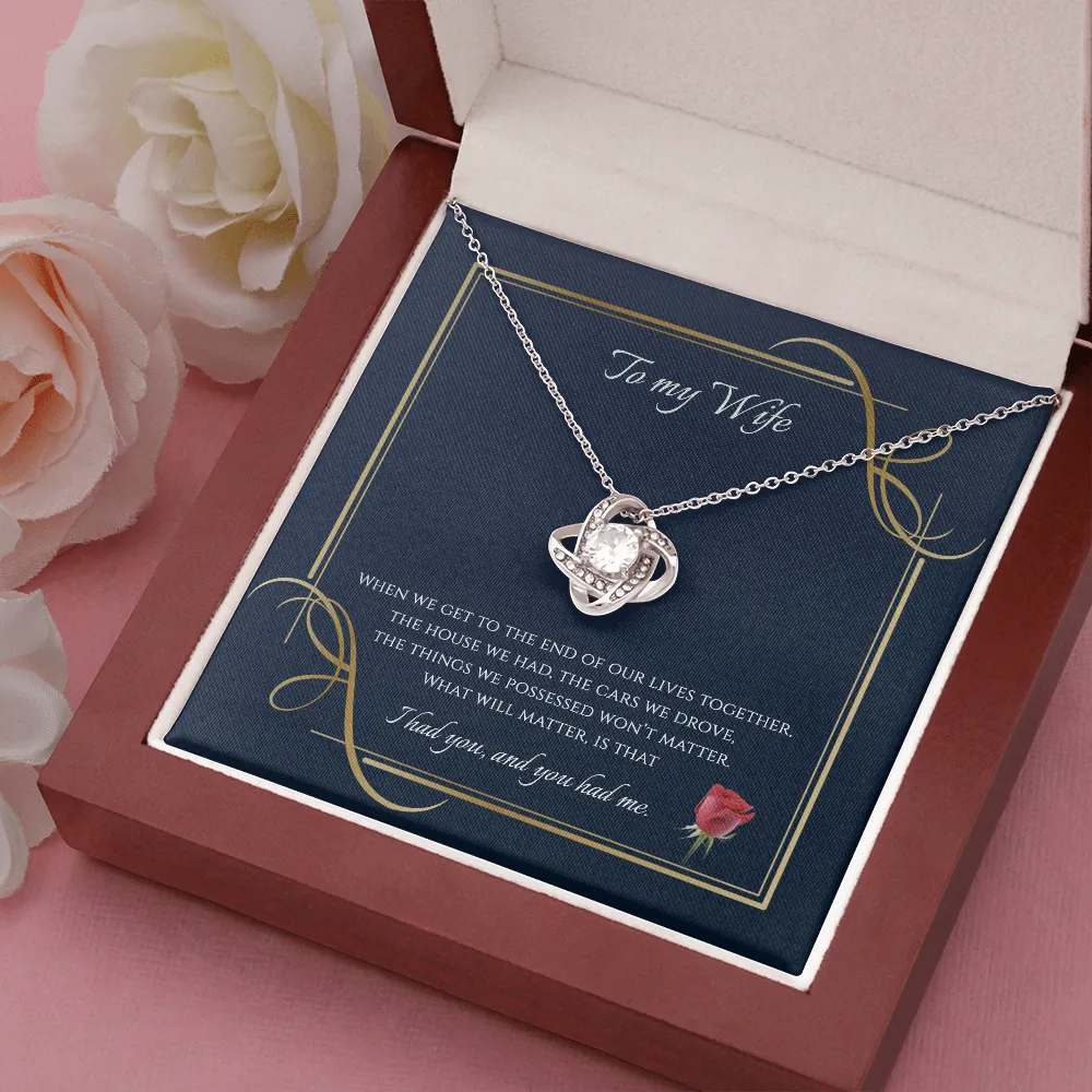 To The End Love Knot Necklace