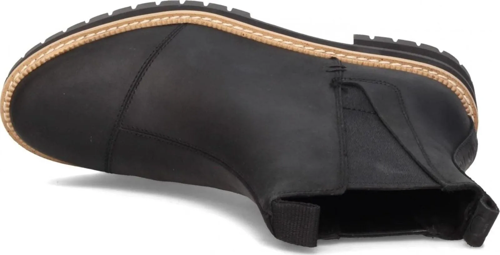 Toms Women's Dakota Chelsea Boot 10016845 Water Resistant Black Leather 9M